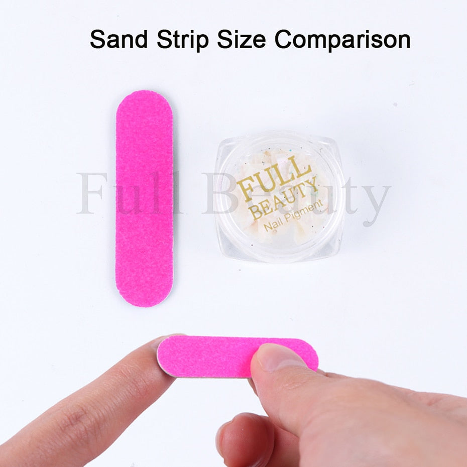 Mini Double Sided Nail File Set Sanding Buffer Block 180/240 Grit Gel Polish Manicure Tool Kit SA858