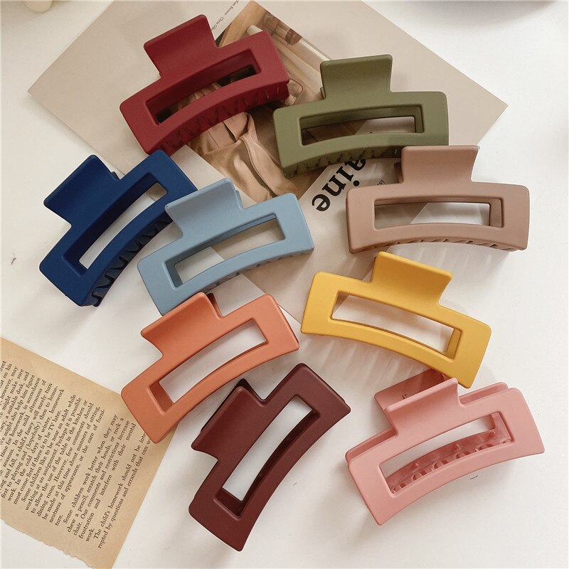 Geometric Hair Claws for women girls Hair Clips Hairpins Ladies Ponytail Clips Makeup Styling Tools Headwear Hair Accessories