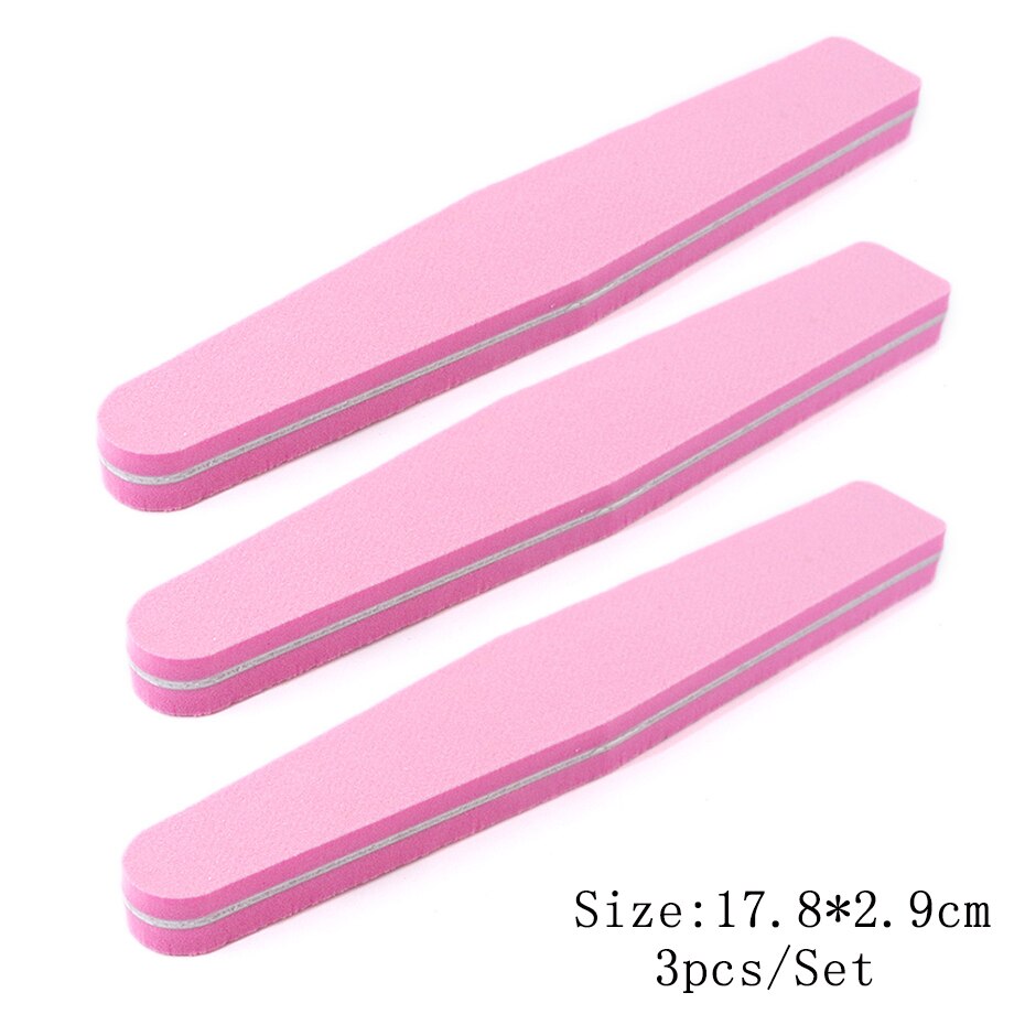 Mini Double Sided Nail File Set Sanding Buffer Block 180/240 Grit Gel Polish Manicure Tool Kit SA858
