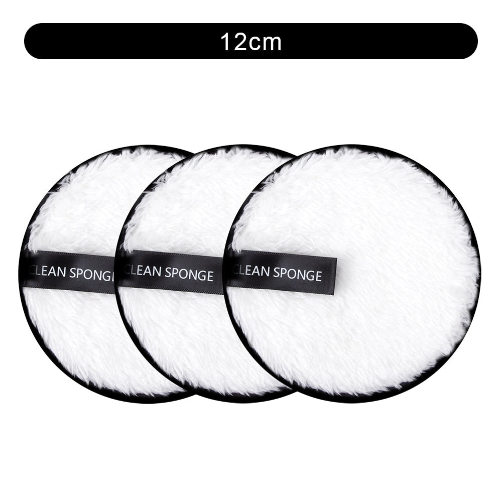 3Pcs Reusable Makeup Remover Pads Cotton Cosmetic remover cotton puff soft