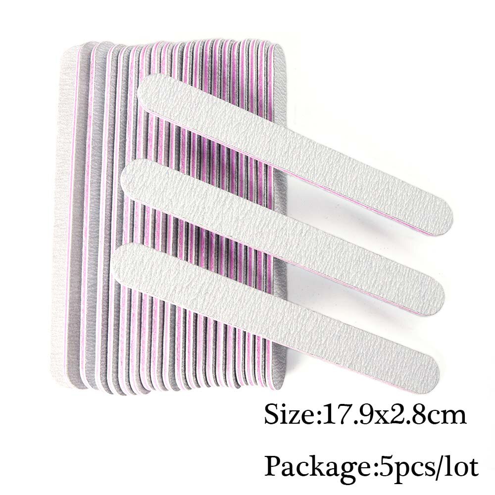 Mini Double Sided Nail File Set Sanding Buffer Block 180/240 Grit Gel Polish Manicure Tool Kit SA858