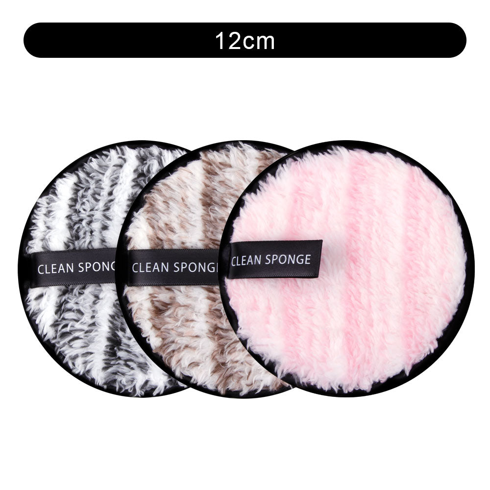 3Pcs Reusable Makeup Remover Pads Cotton Cosmetic remover cotton puff soft