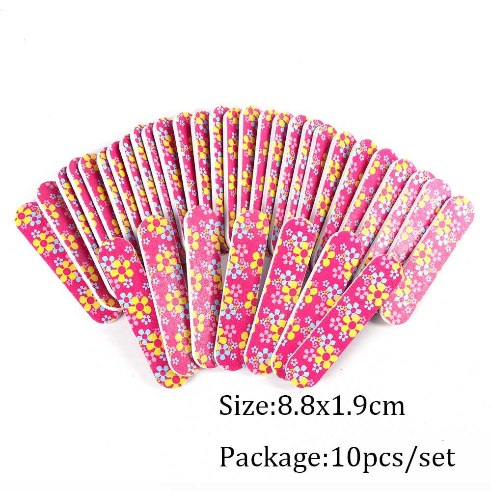 Mini Double Sided Nail File Set Sanding Buffer Block 180/240 Grit Gel Polish Manicure Tool Kit SA858