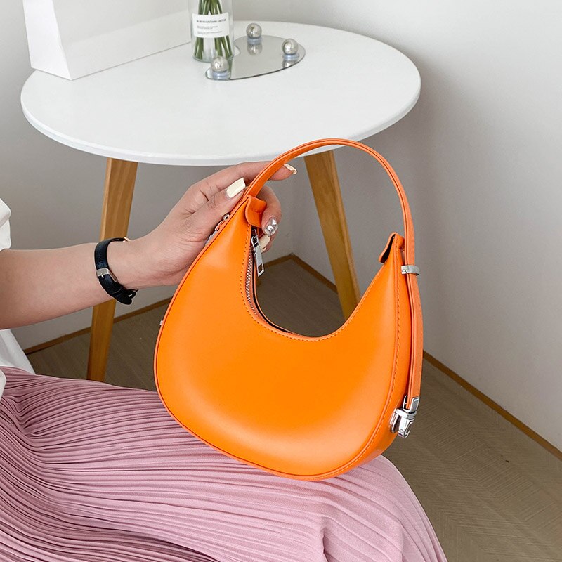 Woman Hobo Bag Luxury Design 2022 New Fashion Handbag Leather Armpit Bag Small Shoulder Bags Female Chain Crossbody Bags Purses