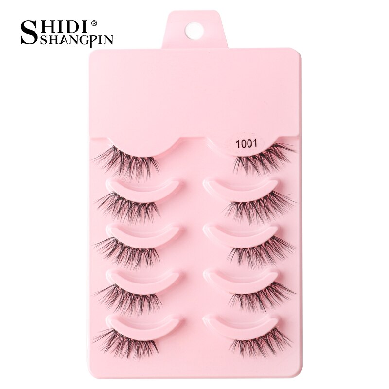 3/5/10 Pairs Half Eye Lashes 3D Cat Eye Mink Natural