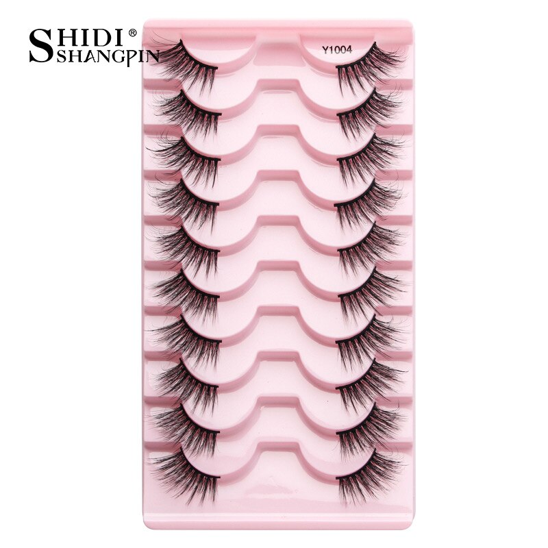 3/5/10 Pairs Half Eye Lashes 3D Cat Eye Mink Natural