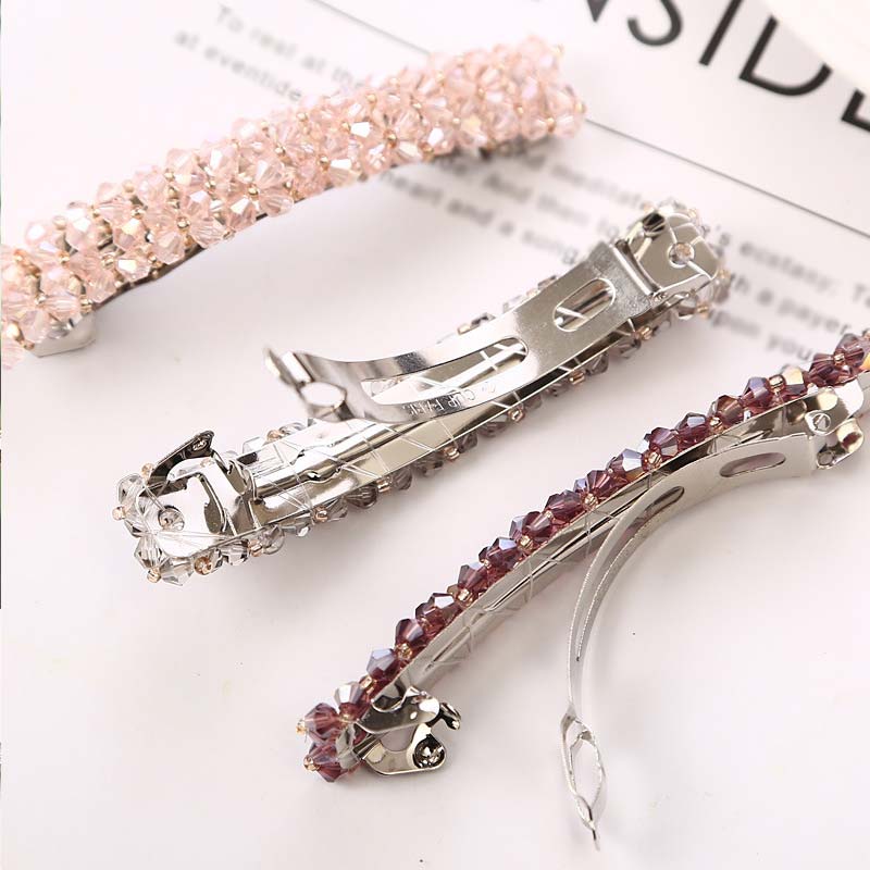 New Korean Elegant Hairpins Hairgrips Crystal Hair Clips For Women Girls Hair Accessories