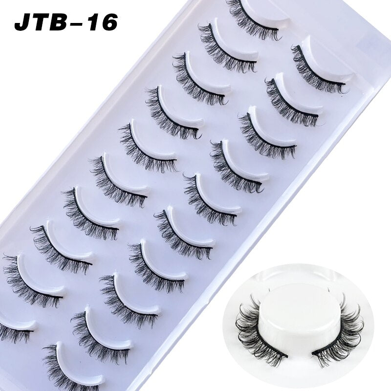 10 Pairs 3D Faux Mink Lashes Russian