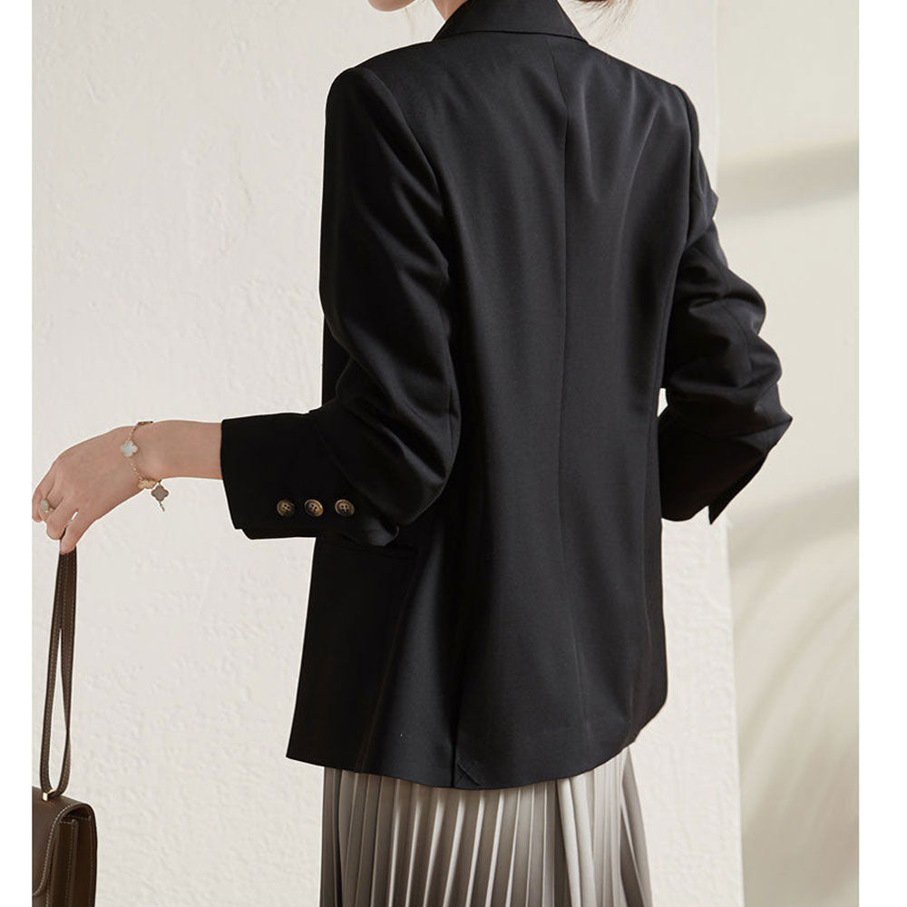 Fashion Business Lady Suit Jacket 2023 Spring and Autumn Large Casual Women Blazer (Only Blazer)