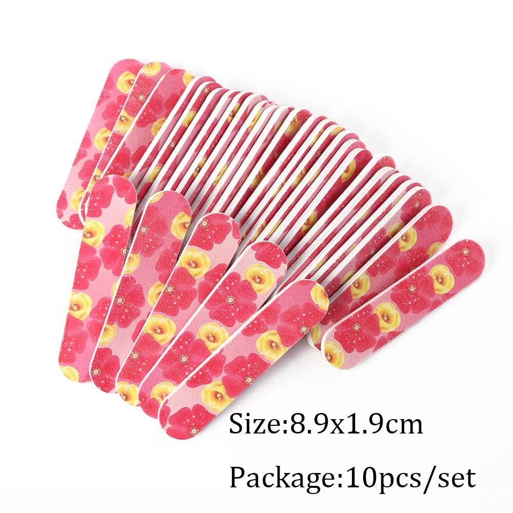 Mini Double Sided Nail File Set Sanding Buffer Block 180/240 Grit Gel Polish Manicure Tool Kit SA858