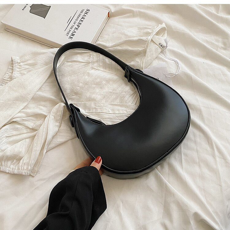 Women Bag PU Bucket Casual Solid Fashion Zipper Shoulder Bags Handbags Simple Women Bag All-match Euro-America Style
