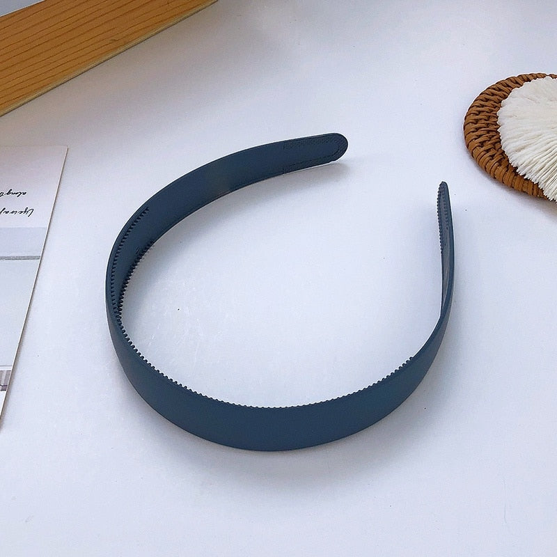 Plastic Colorful Suede Hairband Hoop Headband for Women