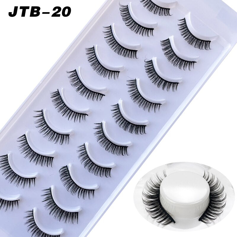 10 Pairs 3D Faux Mink Lashes Russian