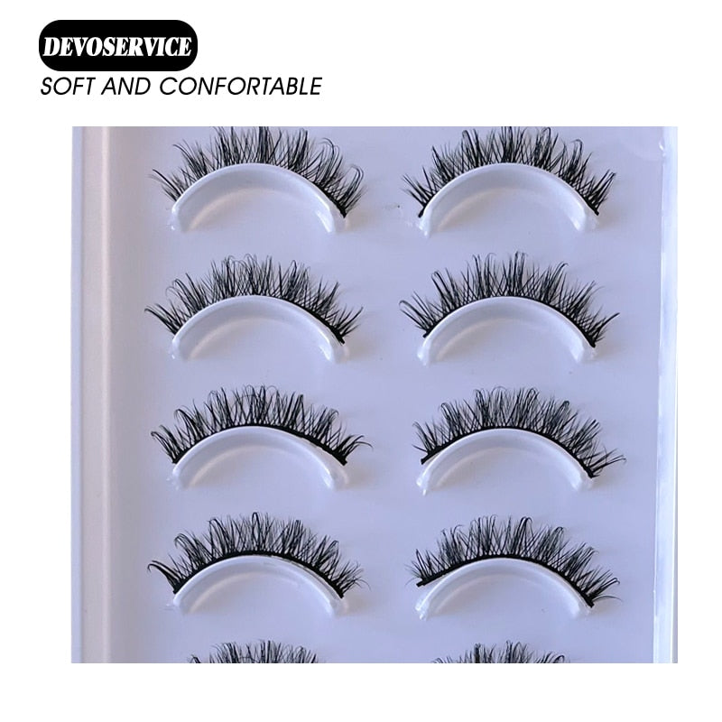 10 Pairs 3D Faux Mink Lashes Russian