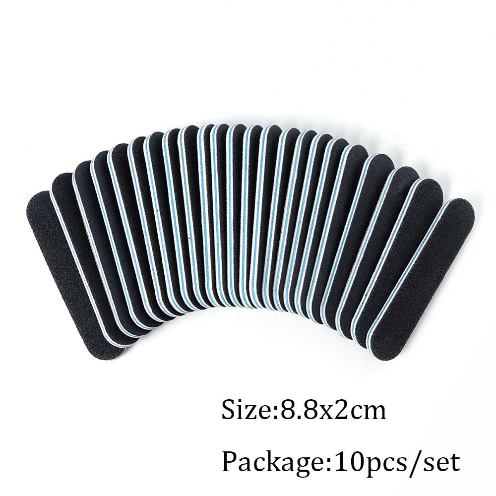 Mini Double Sided Nail File Set Sanding Buffer Block 180/240 Grit Gel Polish Manicure Tool Kit SA858