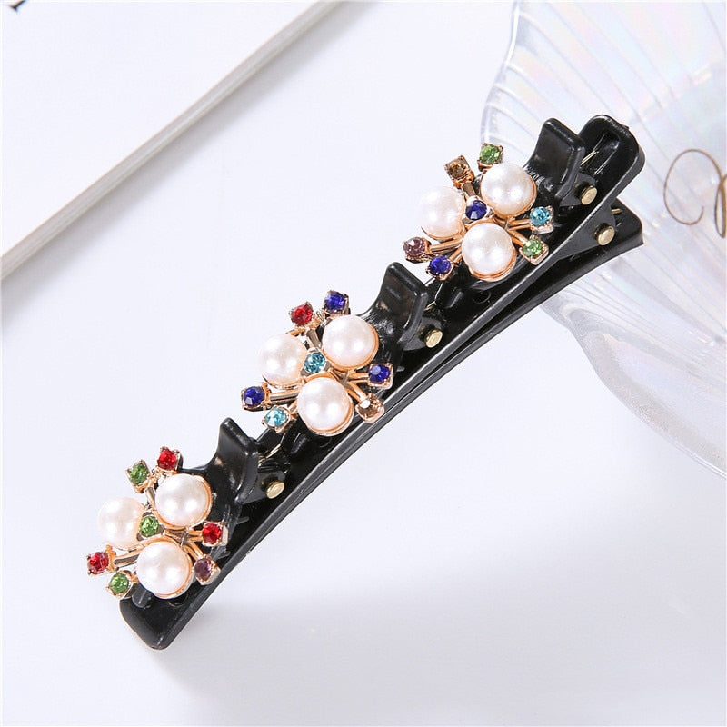 New Korean Elegant Hairpins Hairgrips Crystal Hair Clips For Women Girls Hair Accessories