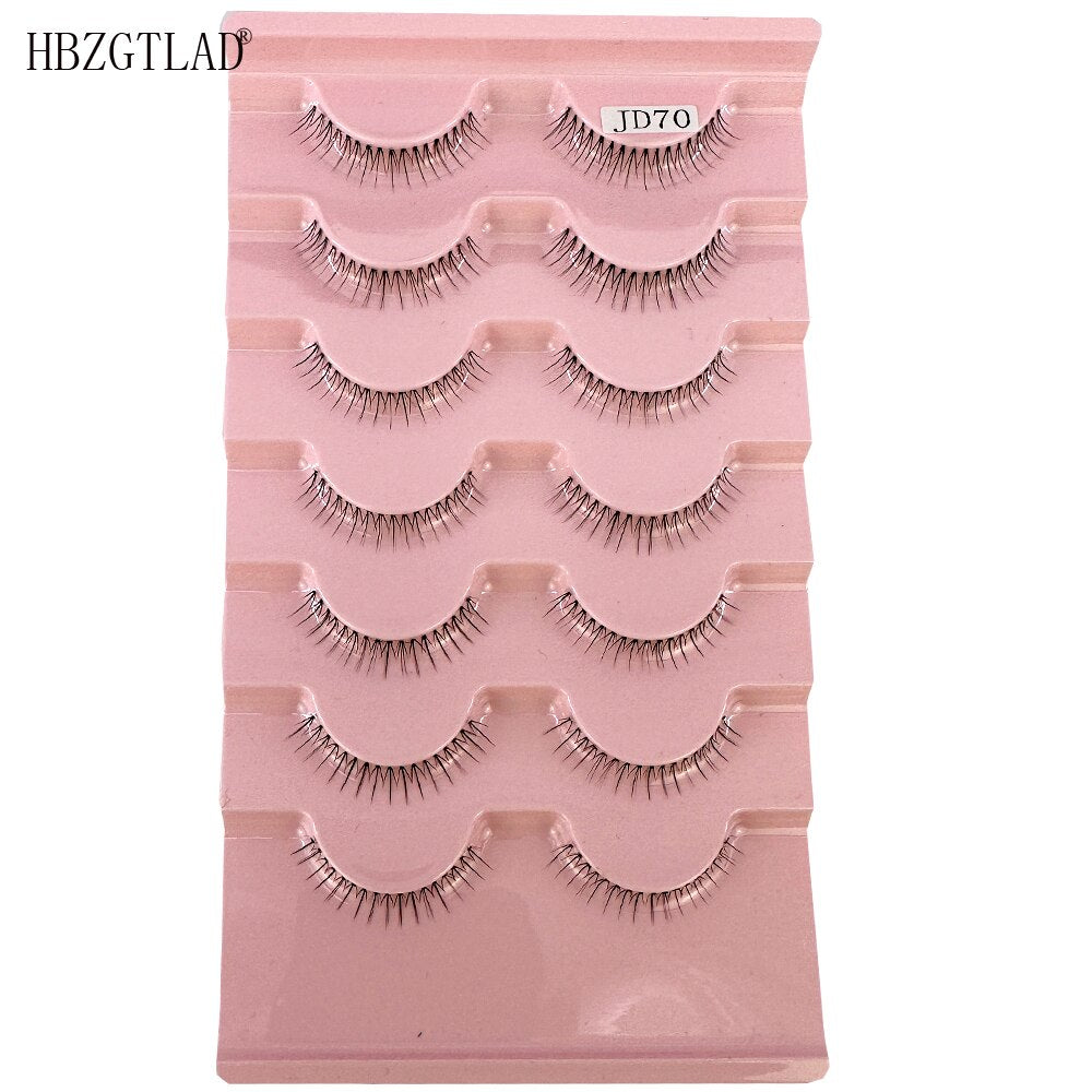 New Transparent Manga Eyelashes A-Type Fishtail False Eyelashes Extension Japanese Nude Makeup Lashes Wispy