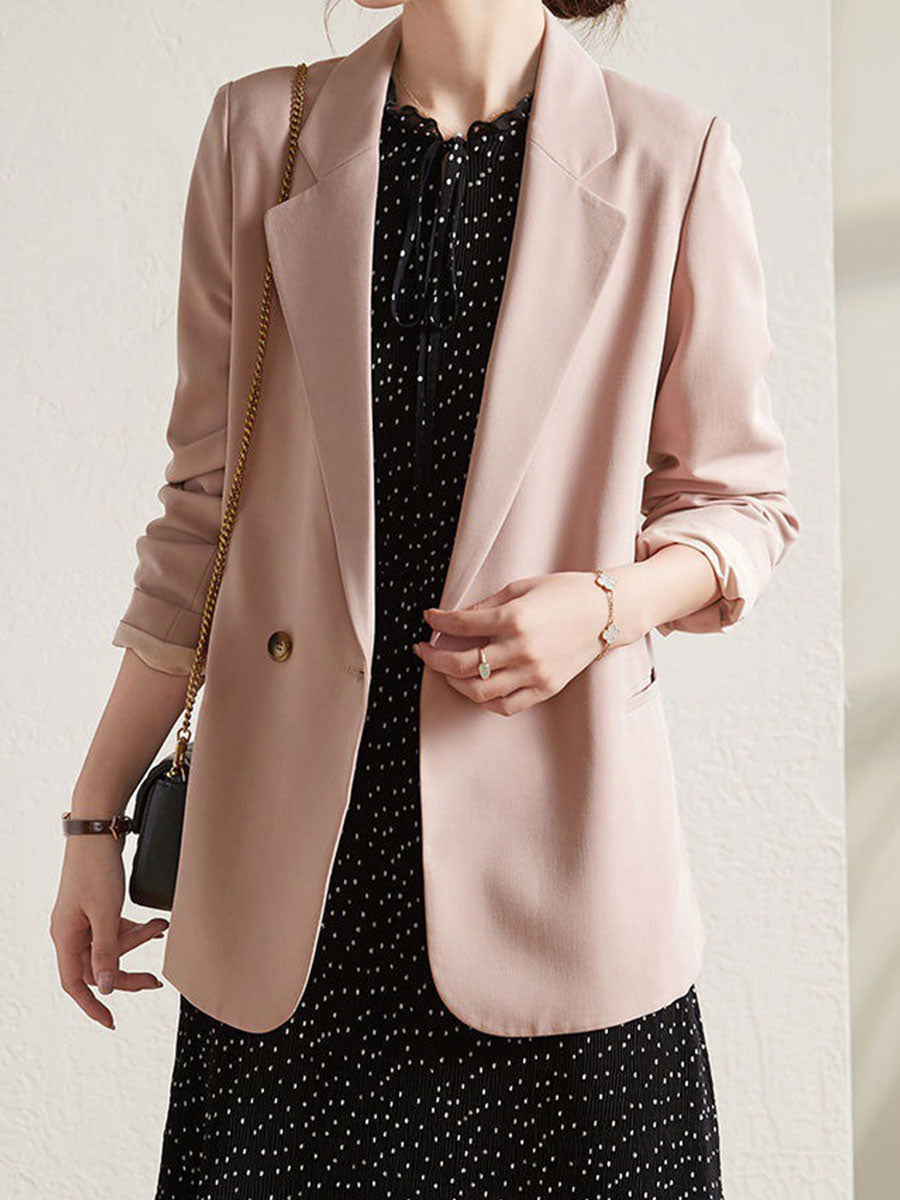 Fashion Business Lady Suit Jacket 2023 Spring and Autumn Large Casual Women Blazer (Only Blazer)