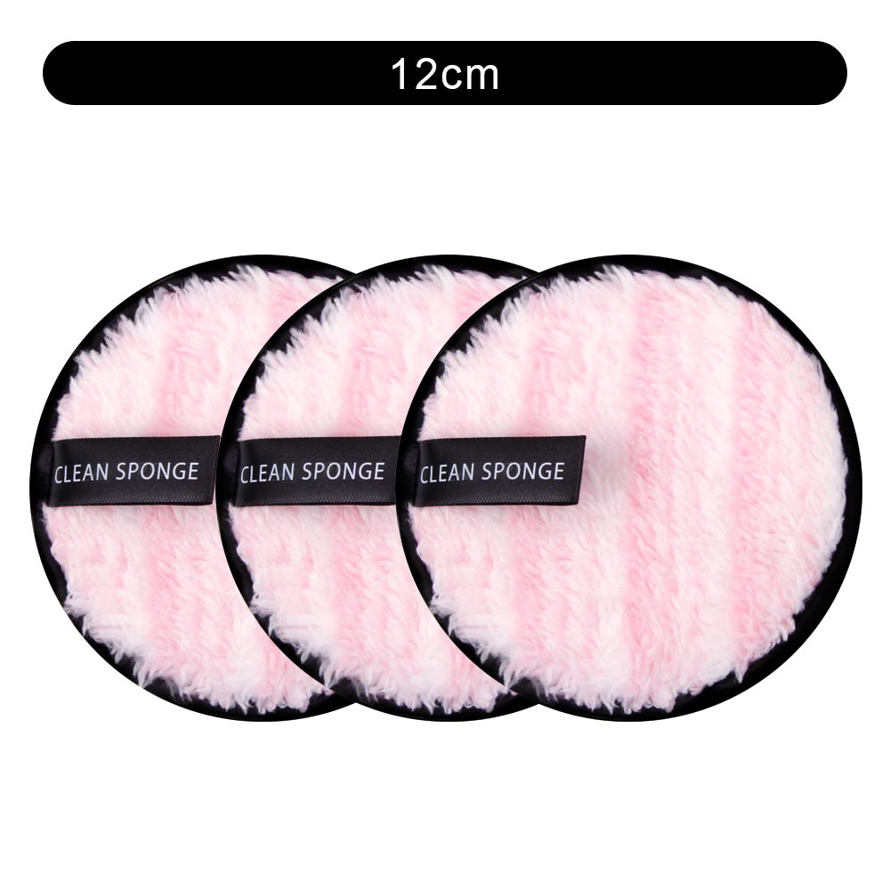 3Pcs Reusable Makeup Remover Pads Cotton Cosmetic remover cotton puff soft