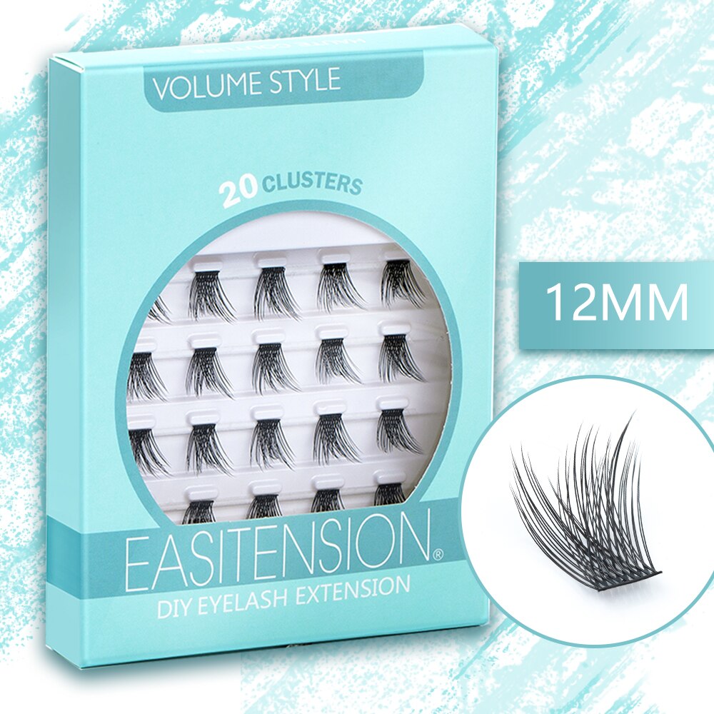 Natural 3D Barbie Volume Cluster Lashes Makeup Lashes Mix 3D Effect Individual Lash