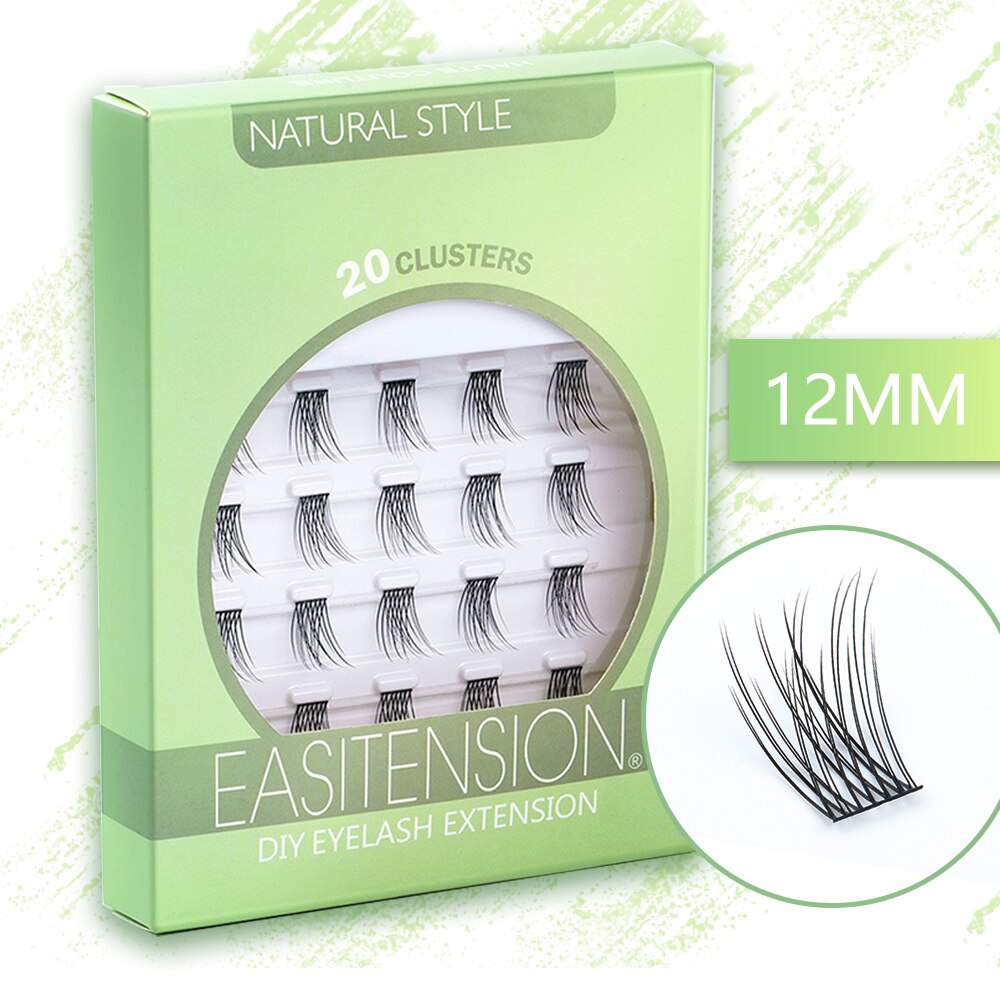 Natural 3D Barbie Volume Cluster Lashes Makeup Lashes Mix 3D Effect Individual Lash