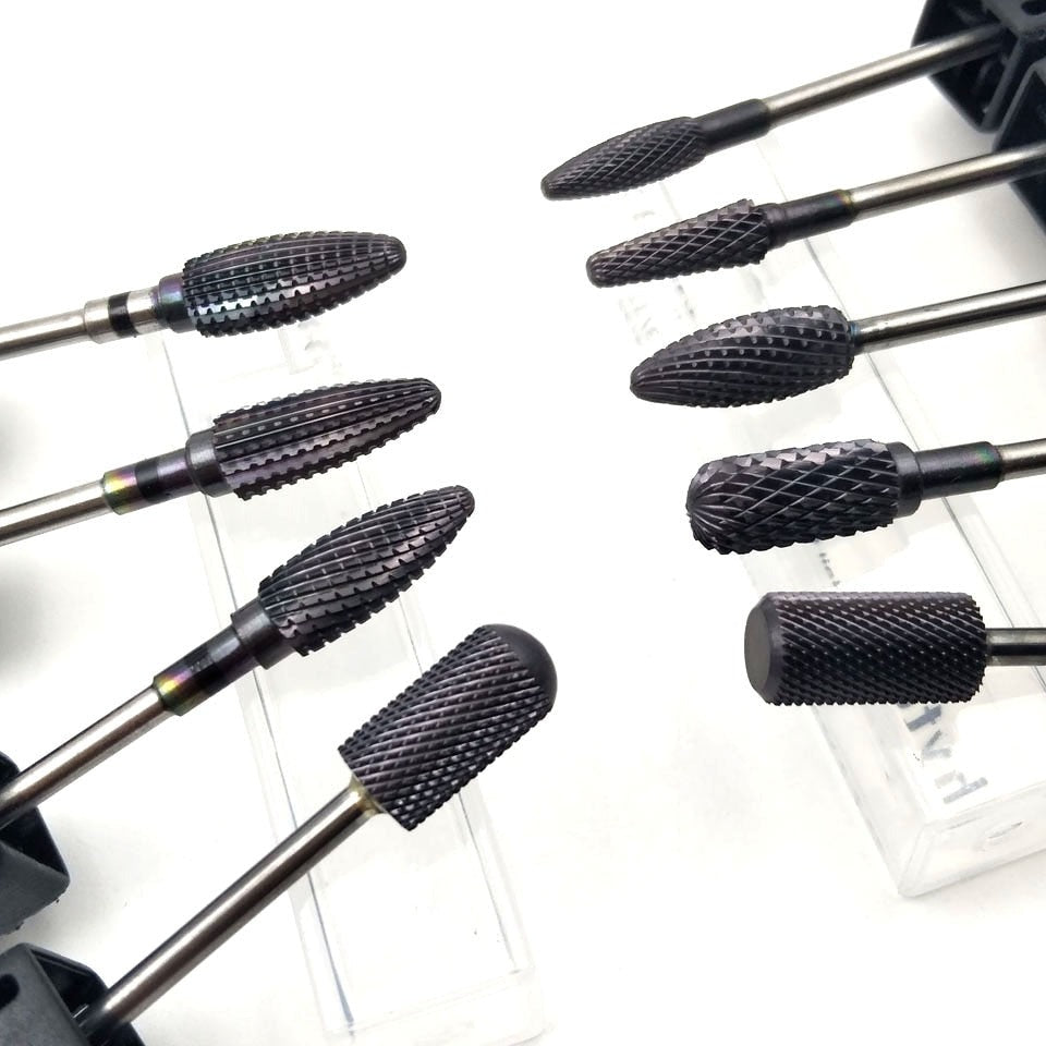 Black Coated manicure nail tools for easy manicure