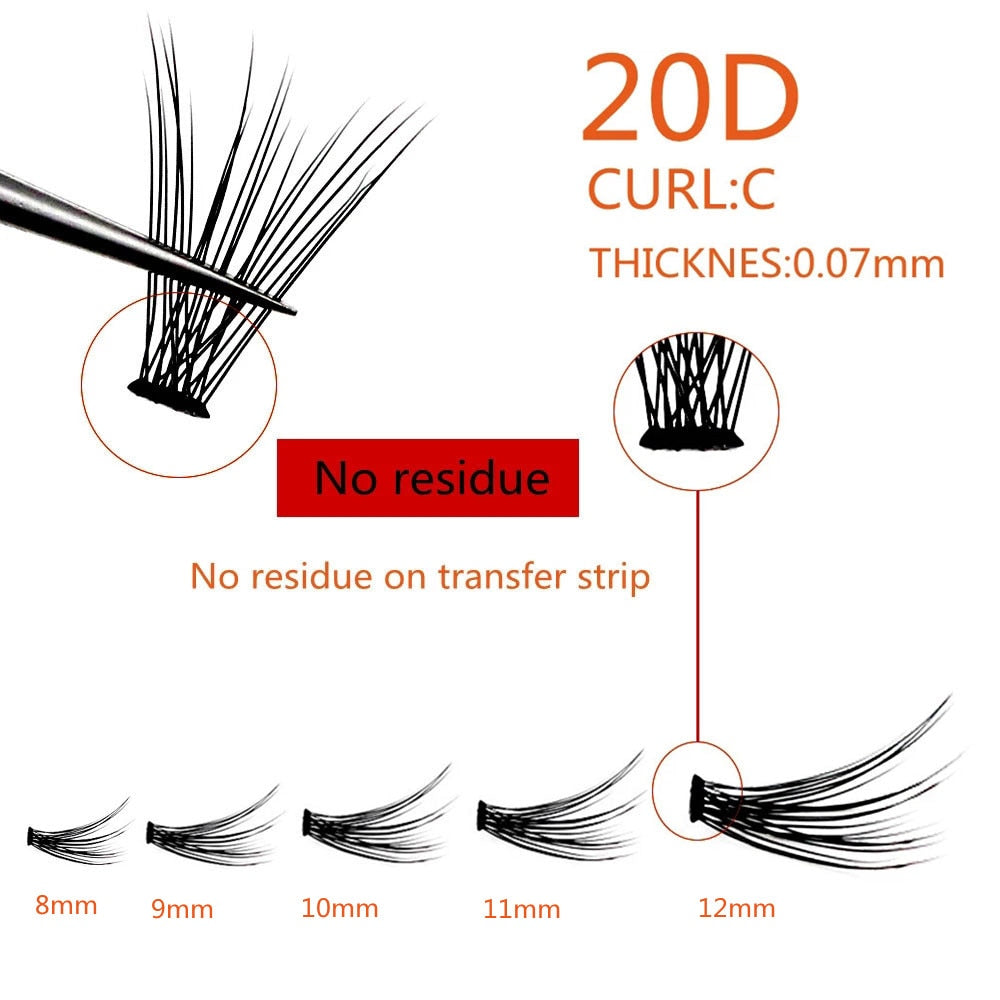 1box/60 bundles eyelashes easy to craft fake eyelashes for instantly enhancing look