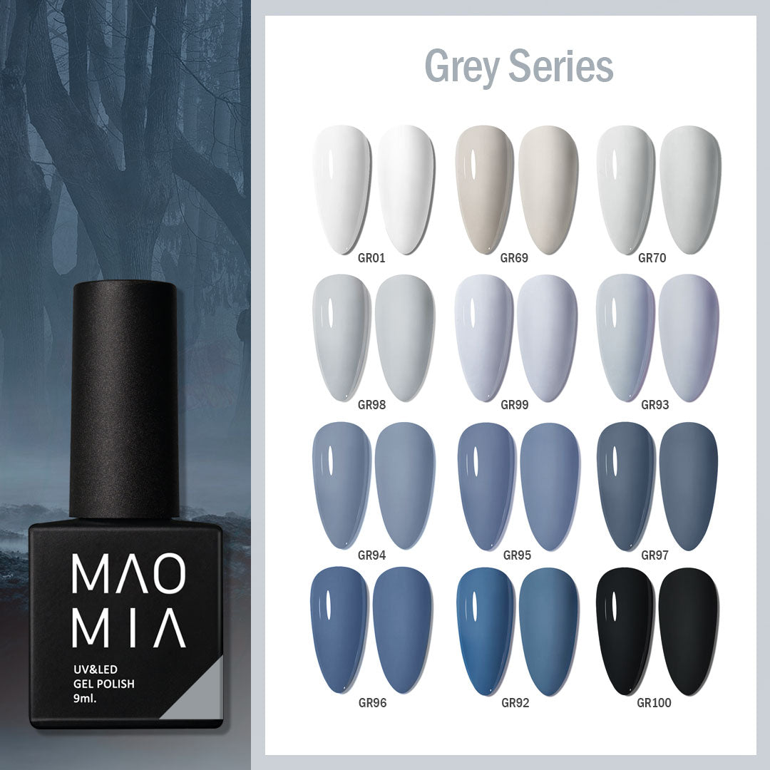 Gel Varnish For Nails Polish 10ml Soak Off UV LED Nails Semi Permanent DIY Nail Art Gels Nails Accessories Gray Color Series.