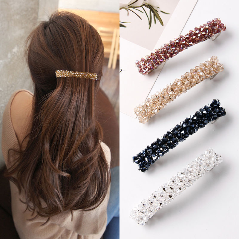 New Korean Elegant Hairpins Hairgrips Crystal Hair Clips For Women Girls Hair Accessories