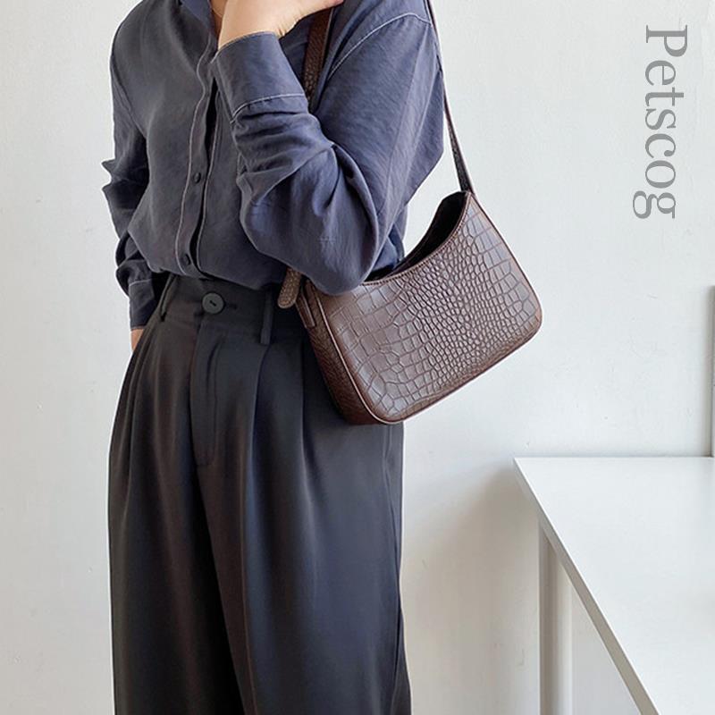 Bags Leather Zipper Underarm Bag Ladies