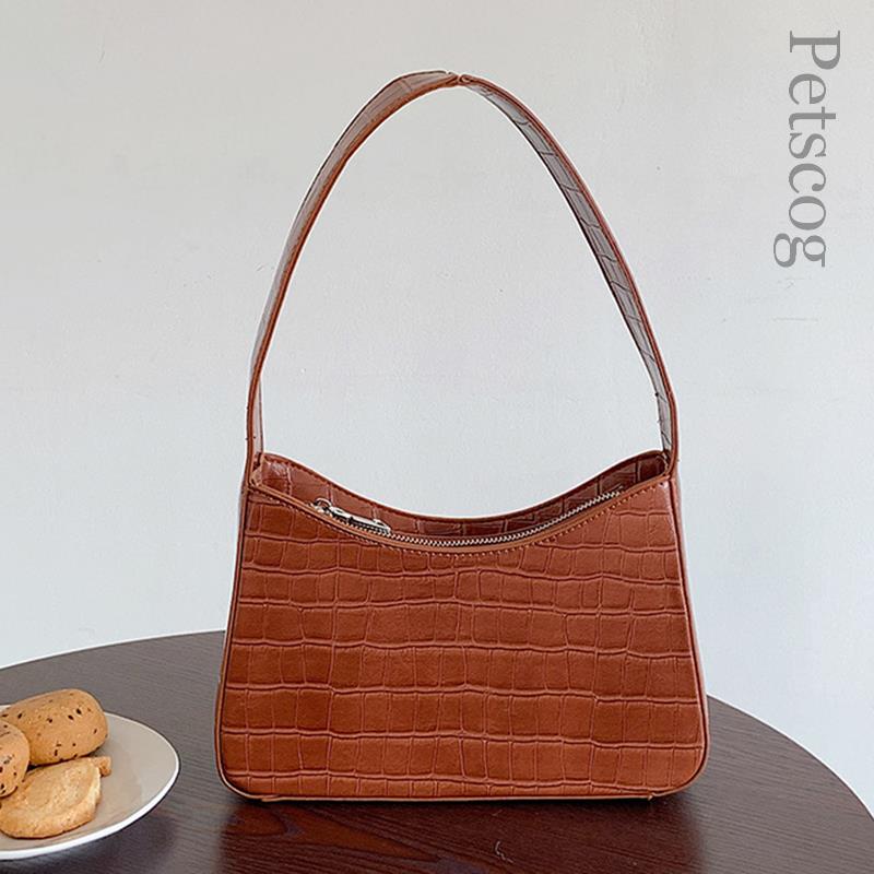 Bags Leather Zipper Underarm Bag Ladies