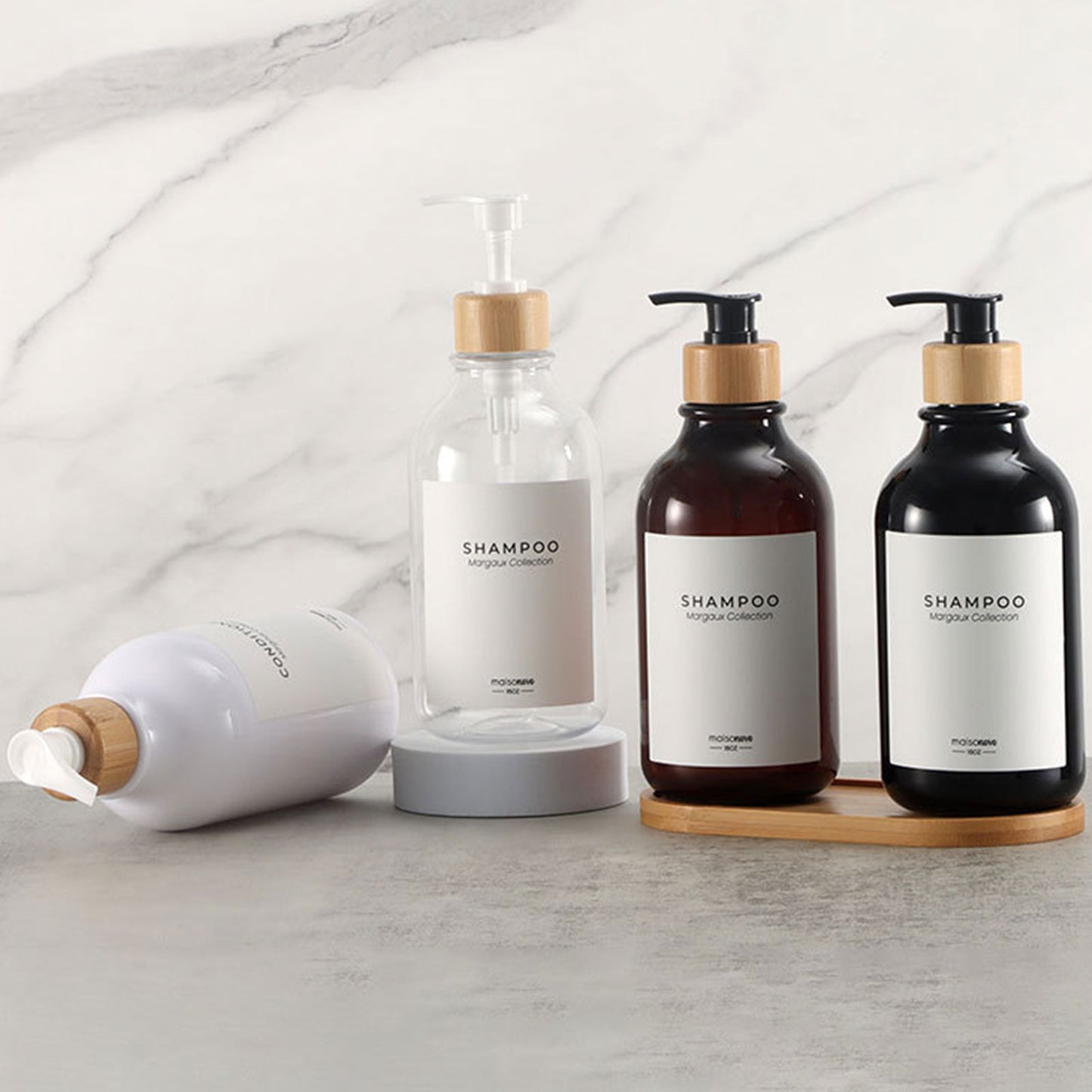 300/500ml Soap Pump Dispenser For Bathroom, Shower Gel And Lotion Dispenser