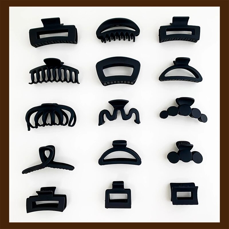1PC Black Large Hair Claws Anti Slip design