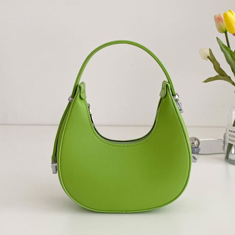 Woman Hobo Bag Luxury Design 2022 New Fashion Handbag Leather Armpit Bag Small Shoulder Bags Female Chain Crossbody Bags Purses