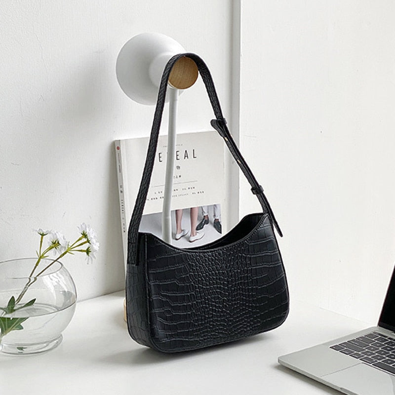 Bags Leather Zipper Underarm Bag Ladies