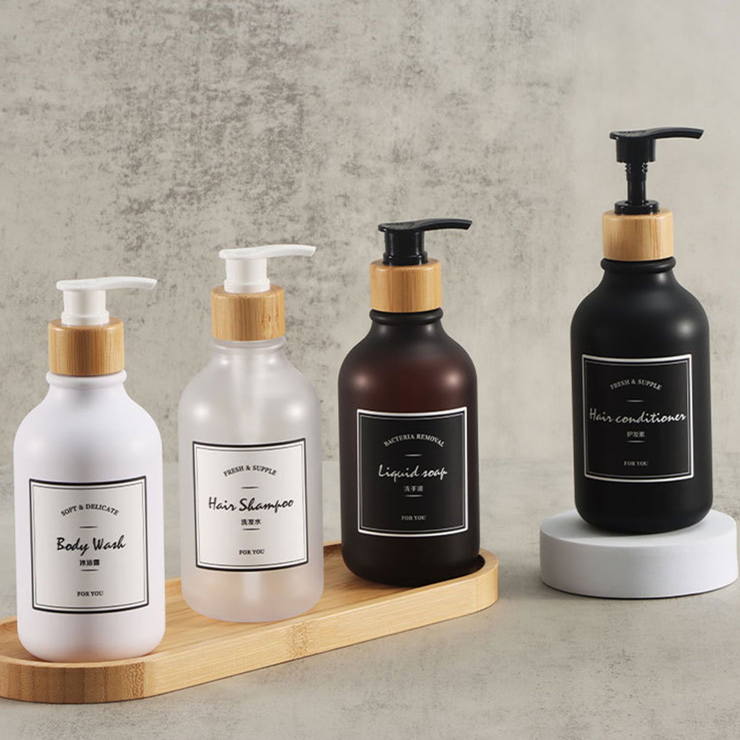 300/500ml Soap Pump Dispenser For Bathroom, Shower Gel And Lotion Dispenser