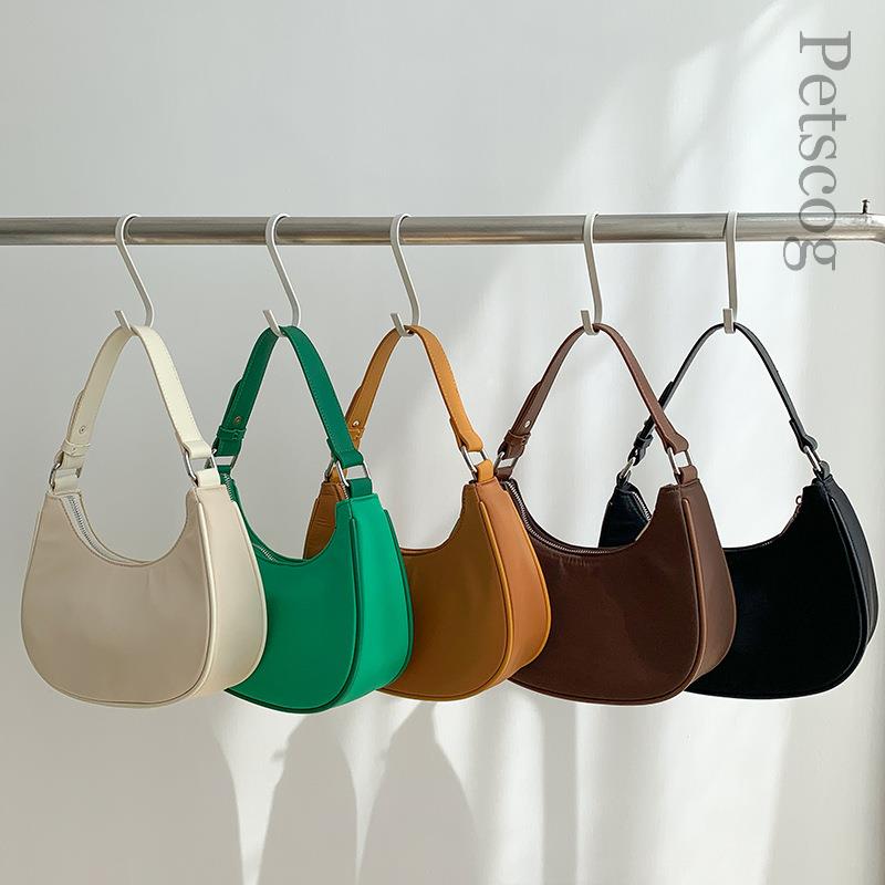 Brand Simple Design Bags For Women Nylon Zipper Casual Underarm Bag