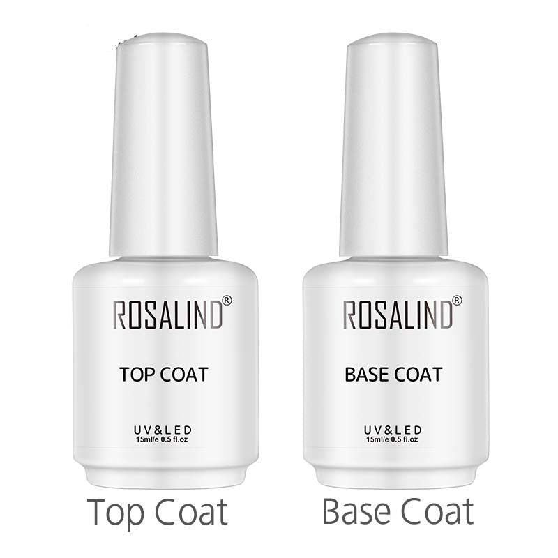 ROSALIND 15ml Base/Top Coat Nail Gel Primer Matt Top Coat Manicure Decoration