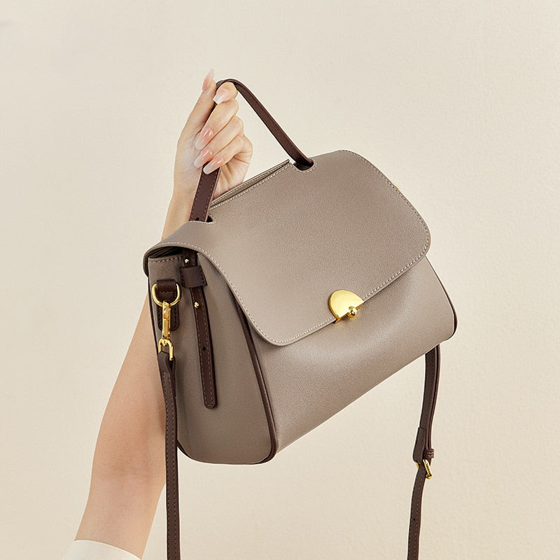 New Women Leather Large-capacity Fashion Shoulder Bag High-quality Versatile Temperament Handbag