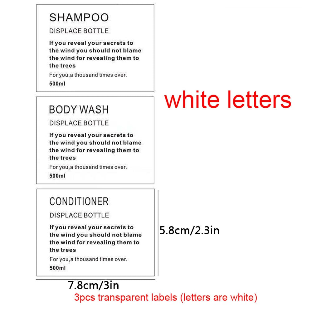 300/500ml Soap Pump Dispenser For Bathroom, Shower Gel And Lotion Dispenser
