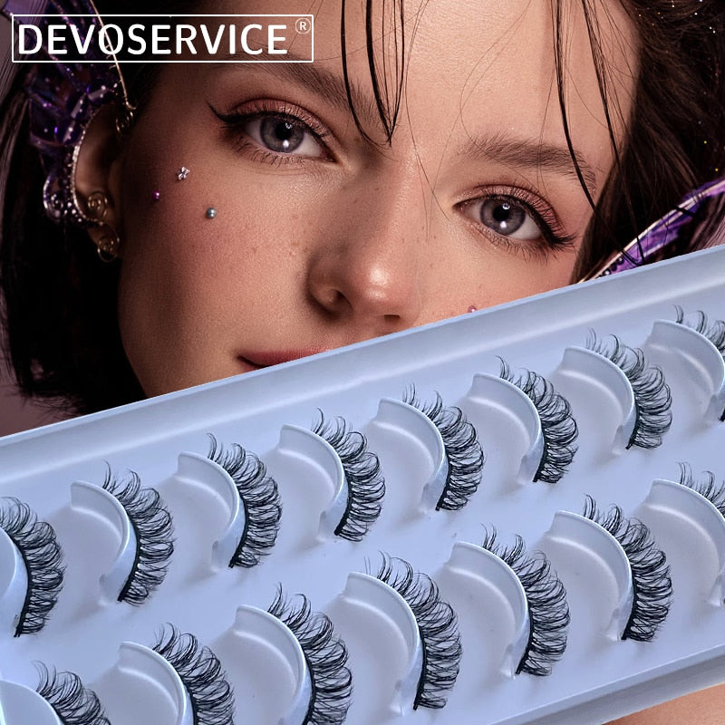 10 Pairs 3D Faux Mink Lashes Russian