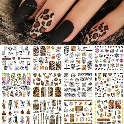 12 Styles Nail  Abstract Stickers