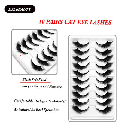 10/5 Pairs Natural Cat Eye Lashes