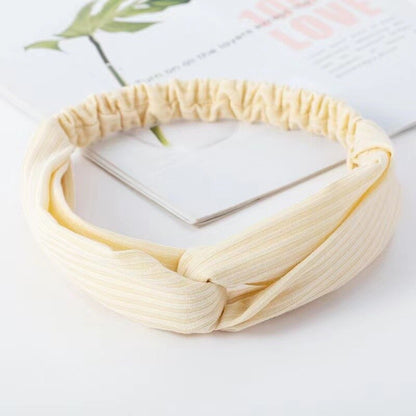 Solid Color Headband for Women Men Yoga Knitting Elastic Hair Bands Turban Makeup Hair Hoop Vintage Headwrap Accessories
