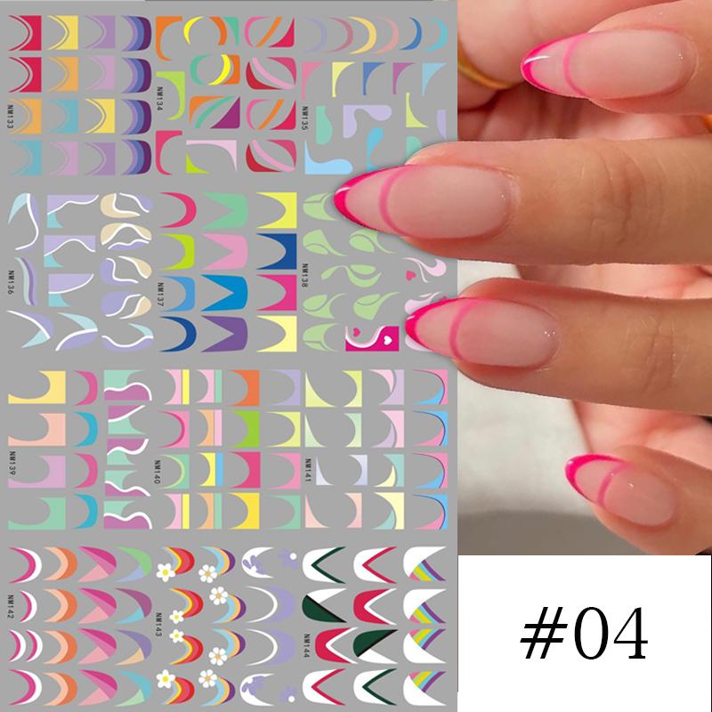 12 Styles Nail  Abstract Stickers