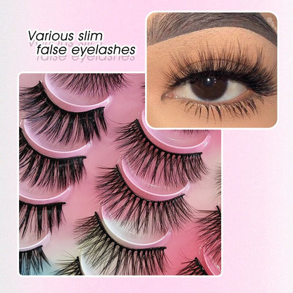 20Pairs 3D Mink Lashes Fluffy Soft  Natural Reusable Eyelash Thick, Lightweight, Comfortable, Natural Look And Shape