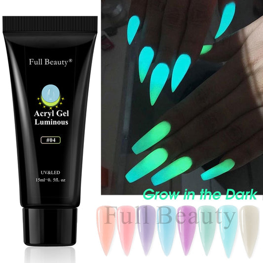 15ml Luminous Glow Nails Acrylic Extension Gel
