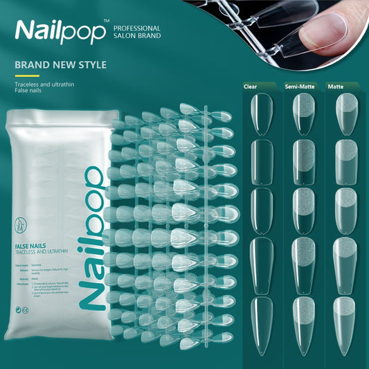 120pcs Nails Acrylic transparent to enhance look instantly,Nail art diy